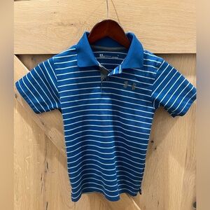 Boys Under Armour size 7 Golf shirt. Like New condition.